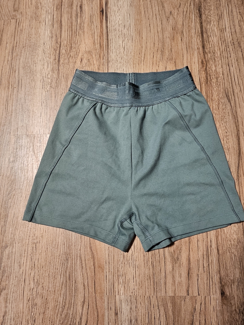 PINK Victoria's Secret Olive Green High-Waist Bike Shorts